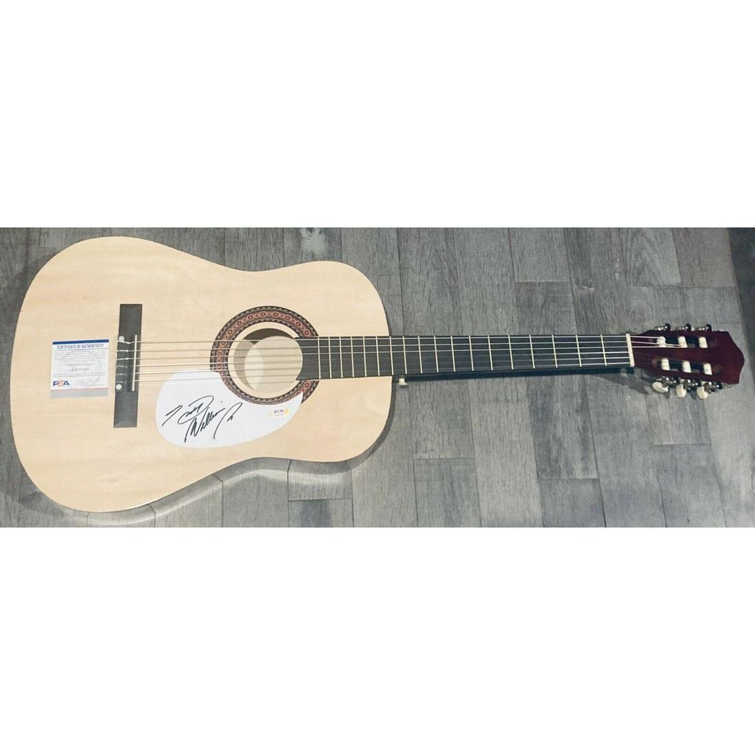 Hank Williams Jr. Signed Acoustic Guitar (PSA COA) (1 of 1)