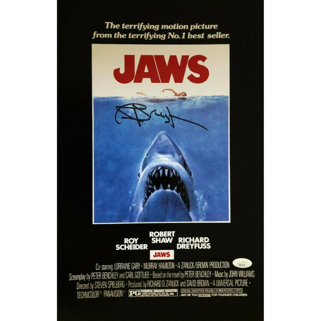 Richard Dreyfuss Signed 11x17 JAWS Movie Poster (JSA COA) (1 of 1)
