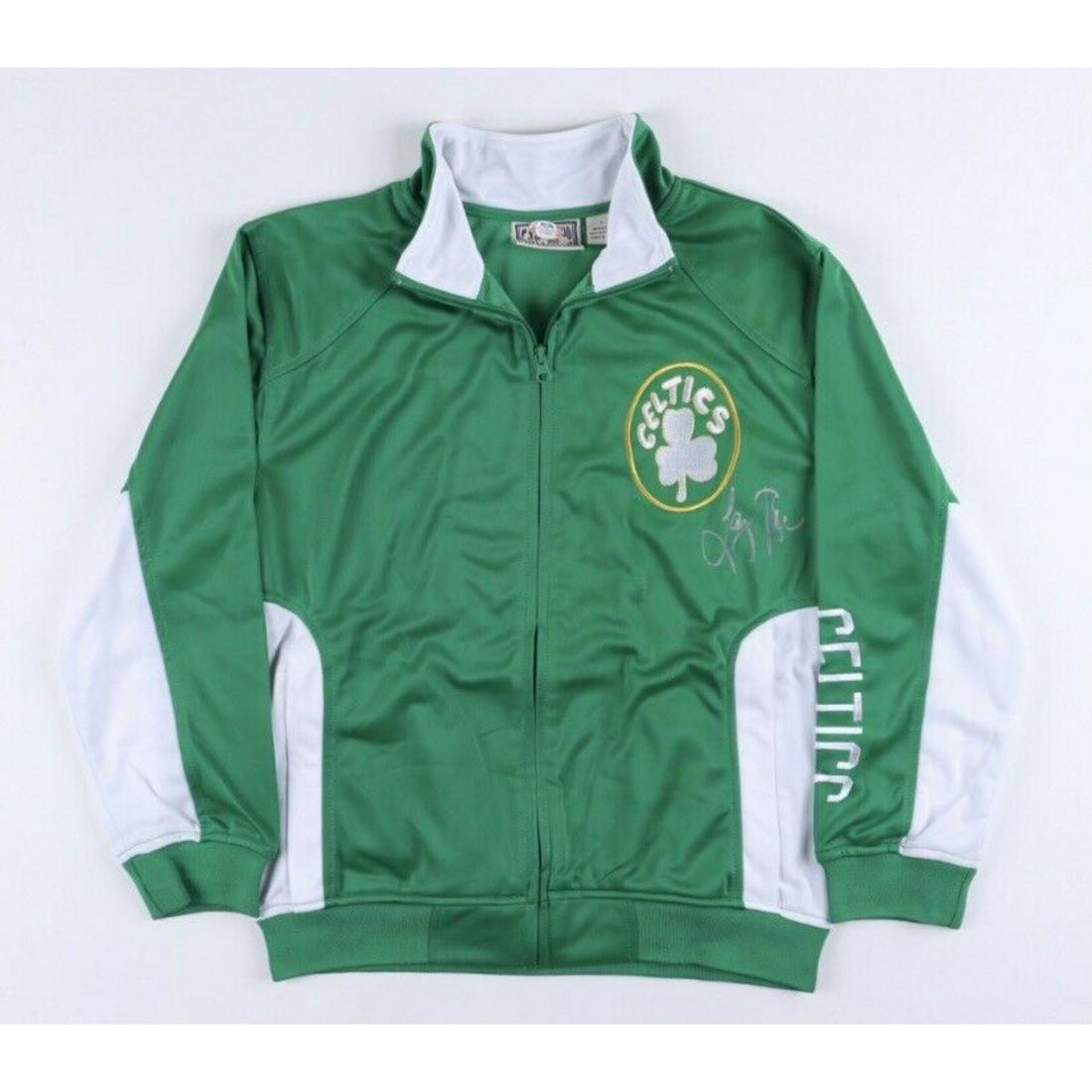 Larry Bird Signed Celtics Vintage Warm-Up Jacket (PSA COA) (1 of 2)