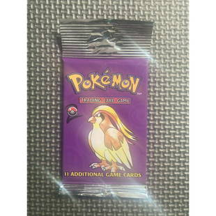 Pokemon 1999 WOTC Base Set 2 Booster Pack Pidgeot Art Factory Sealed: Pokemon 1999 WOTC Base Set 2 Booster Pack Pidgeot Art Factory Sealed