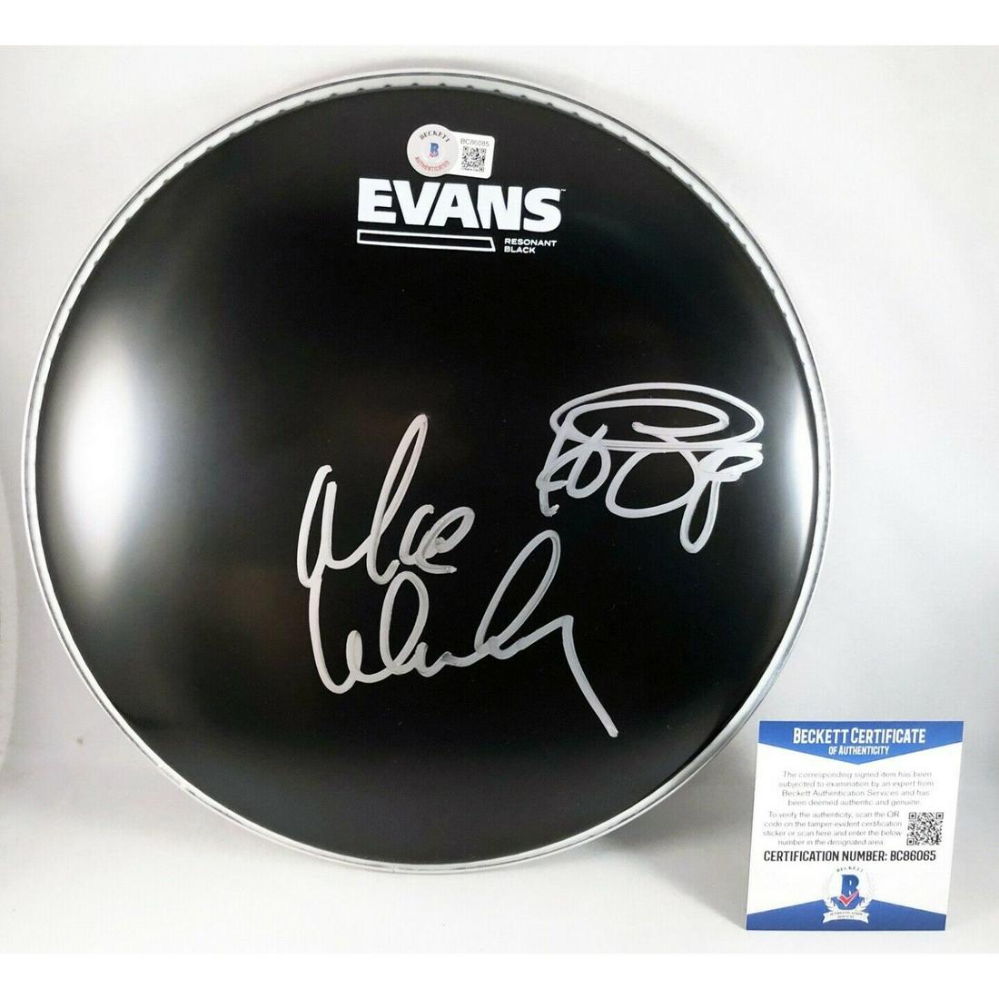 Max Weinberg Signed DrumHead BRUCE SPRINGSTEEN (BAS COA) (1 of 1)
