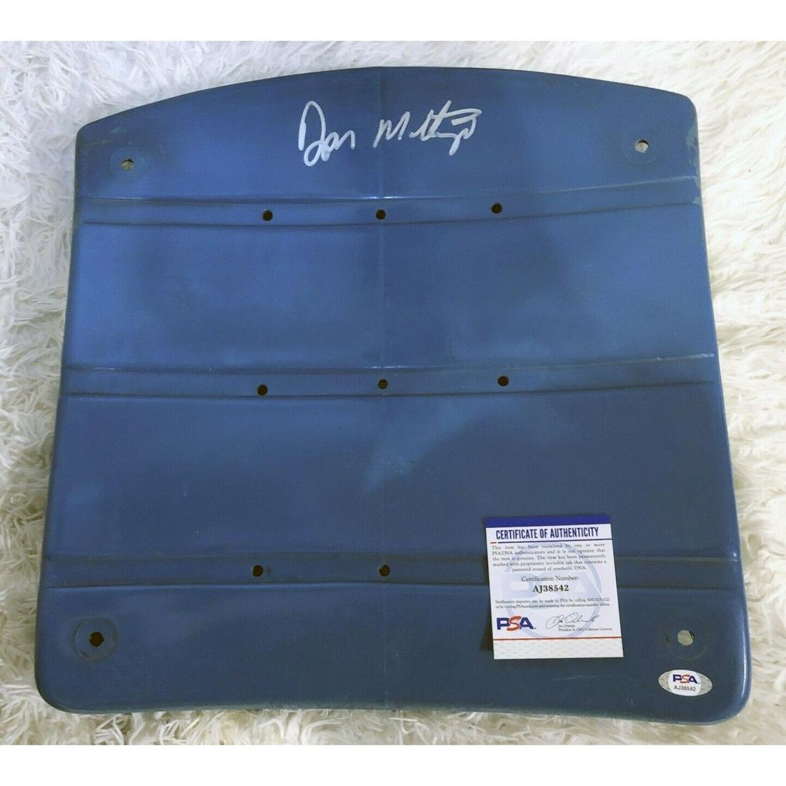 New York Yankees Don Mattingly Signed Yankee Stadium Seat Bottom MLB COA (1 of 1)