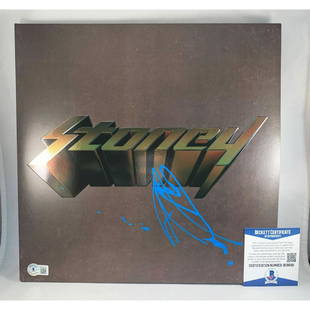 Post Malone Signed Vinyl LP Album Stoney Beckett BAS COA: Post Malone Signed Vinyl LP Album Stoney Beckett BAS COA