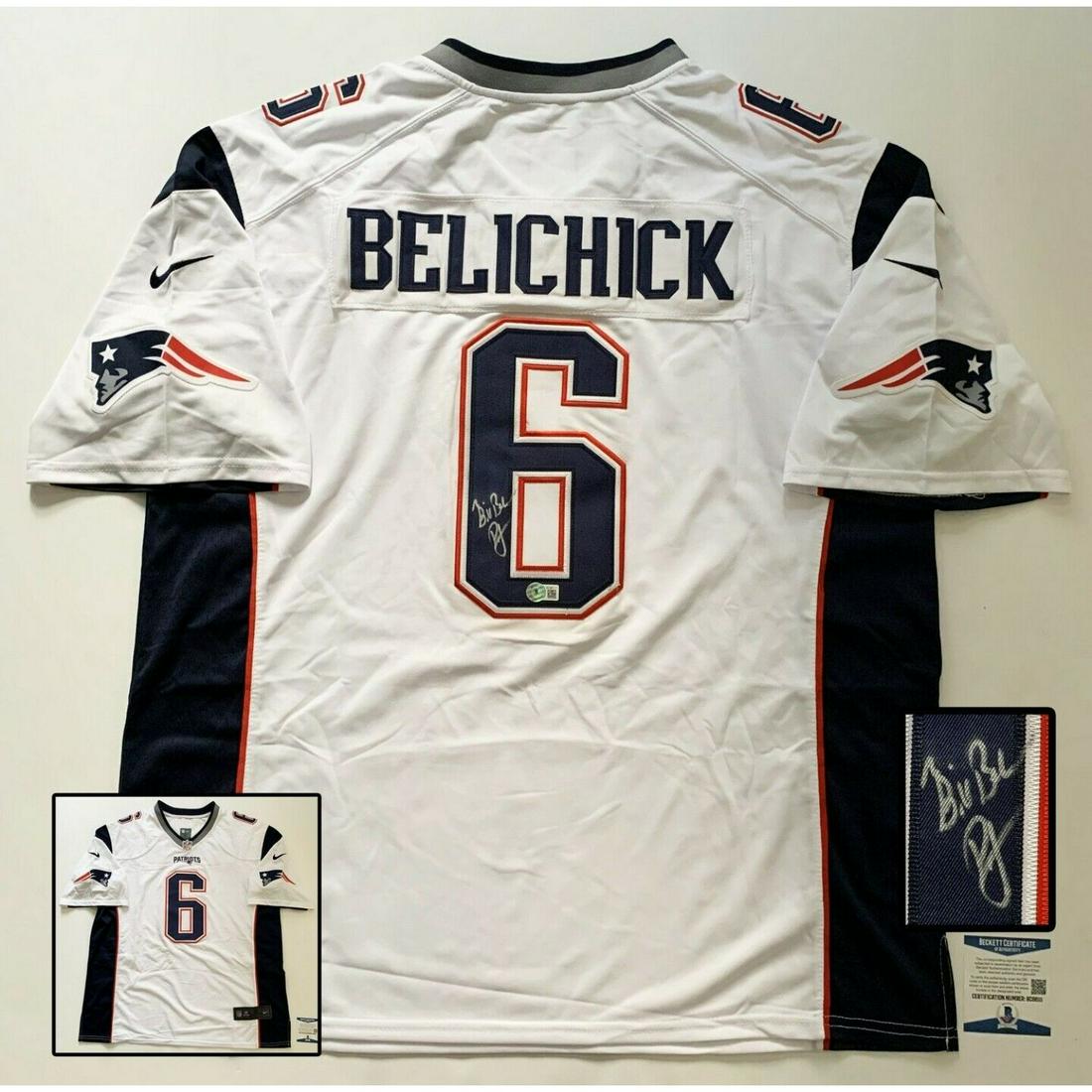New England Patriots Bill Belichick Signed Jersey (BAS COA) (1 of 1)