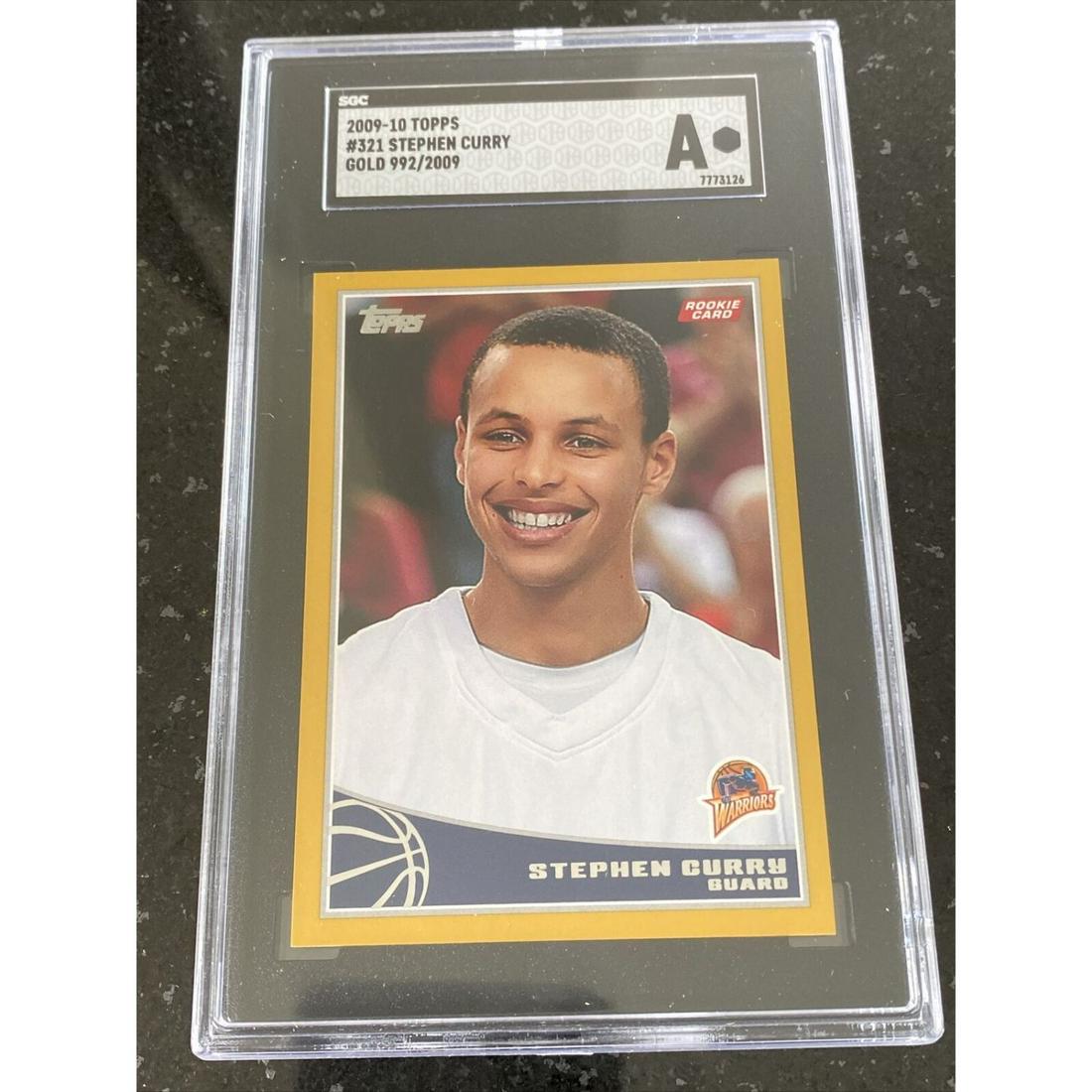 2009 Topps #321 Stephen Curry GOLD /2009 SGC A ROOKIE CARD (1 of 2)