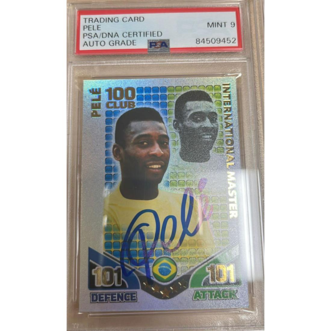 最新モデル Pele Signed Auto 9 Psa Attax Match Topps その他
