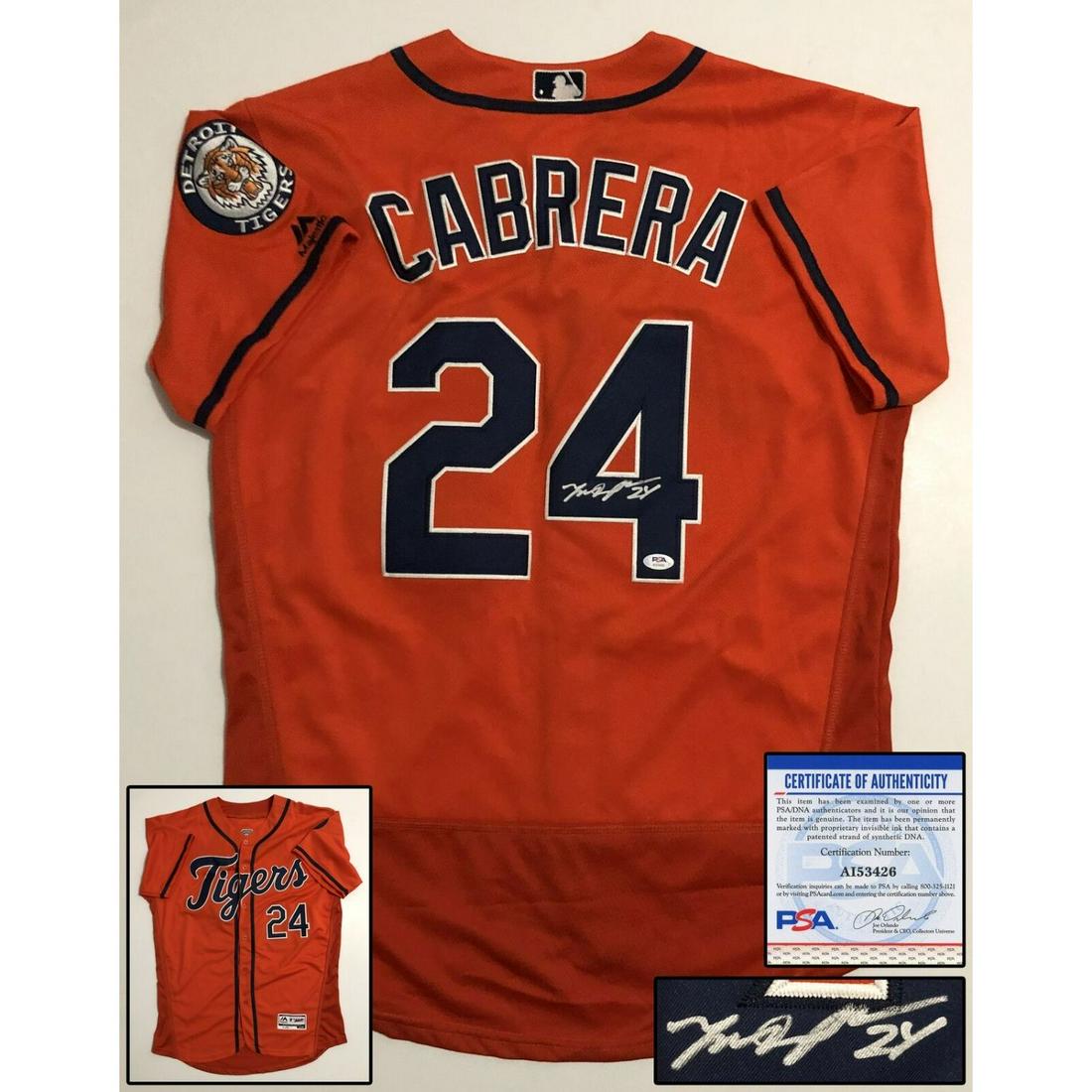 Detroit Tigers Miguel Cabrera Signed Jersey (PSA COA) (1 of 1)