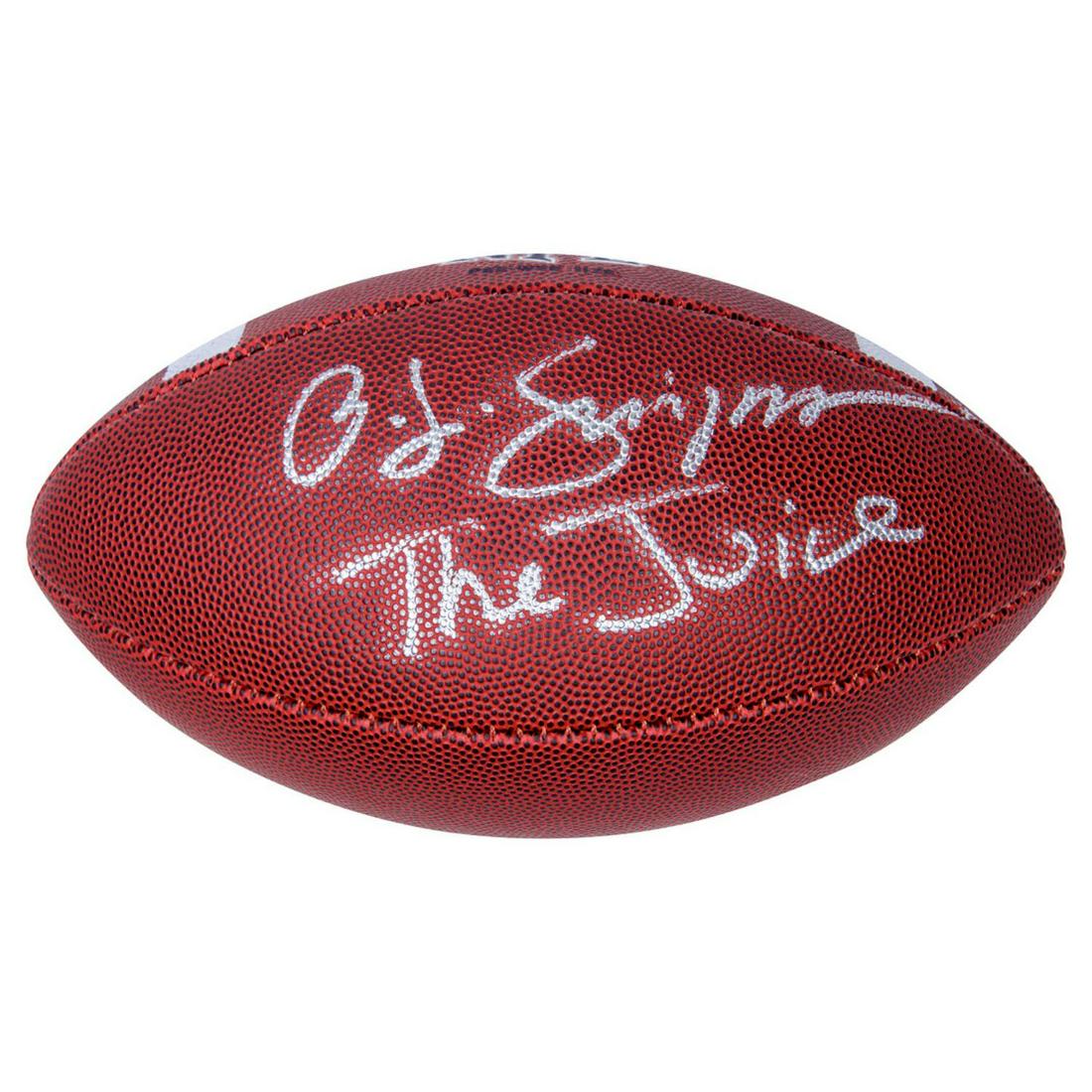 O.J. SIMPSON SIGNED FOOTBALL INSCRIBED "THE JUICE JSA (1 of 1)