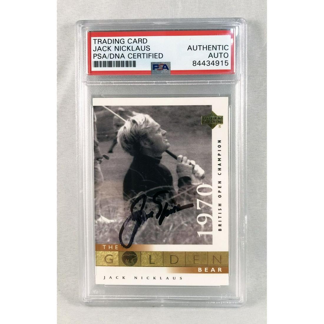 Jack Nicklaus Signed Trading Card 1970 Masters Champion COA (1 of 1)