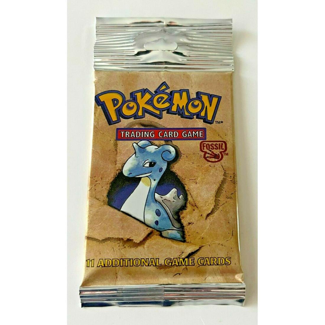 NEW SEALED POKEMON FOSSIL WIZARDS OF THE COAST LAPRAS BOOSTER PACK: NEW SEALED POKEMON FOSSIL WIZARDS OF THE COAST LAPRAS BOOSTER PACK