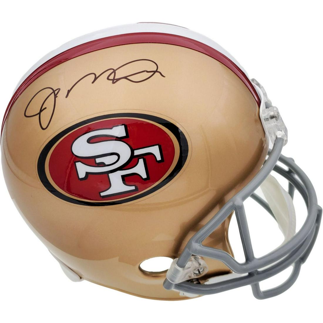 JOE MONTANA SIGNED 49ERS FULL SIZE REPLICA HELMET (BAS COA) (1 of 2)