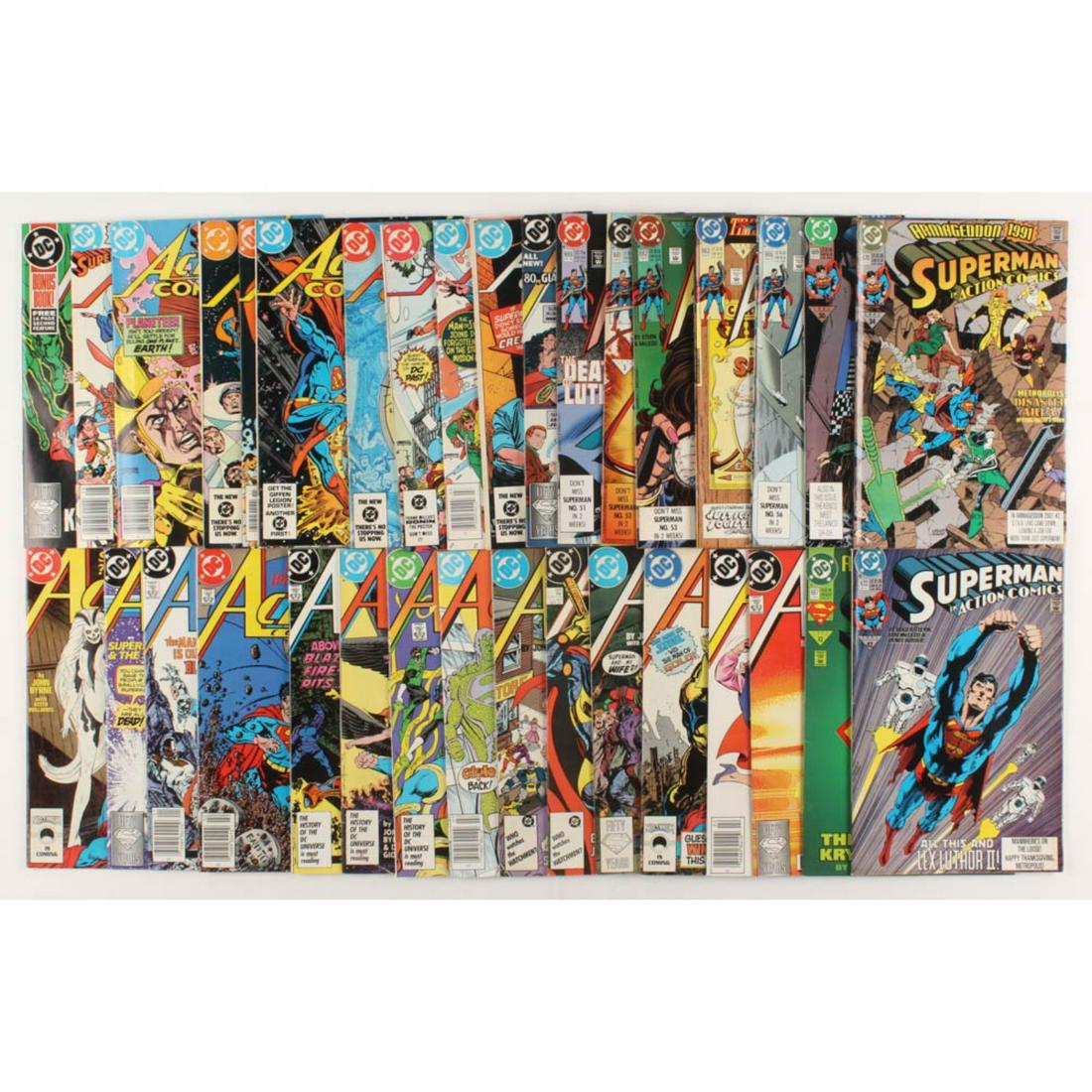 Lot of (20) 1983-1993 "Action Comics" DC Comic Books (1 of 1)