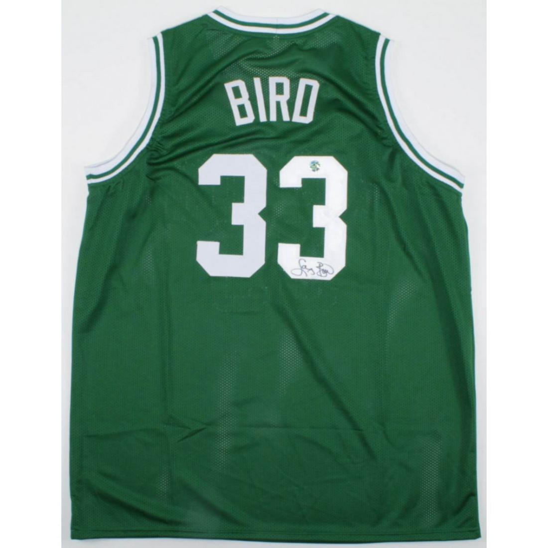 Larry Bird Signed Jersey (Bird Hologram) (1 of 1)