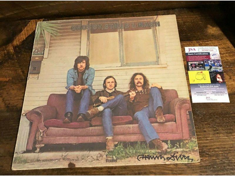 Henry Diltz Signed "Crosby, Still & Nash" Record Album No Disc W/ JSA COA (1 of 1)