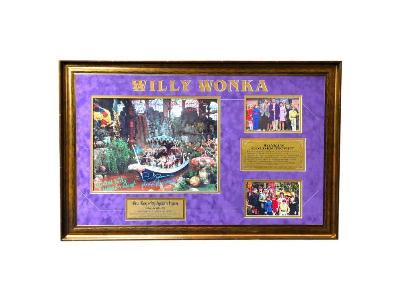 Willy Wonka Kids x5 Signed Framed 11x14 Photo Golden Ticket PSA COA (1 of 1)
