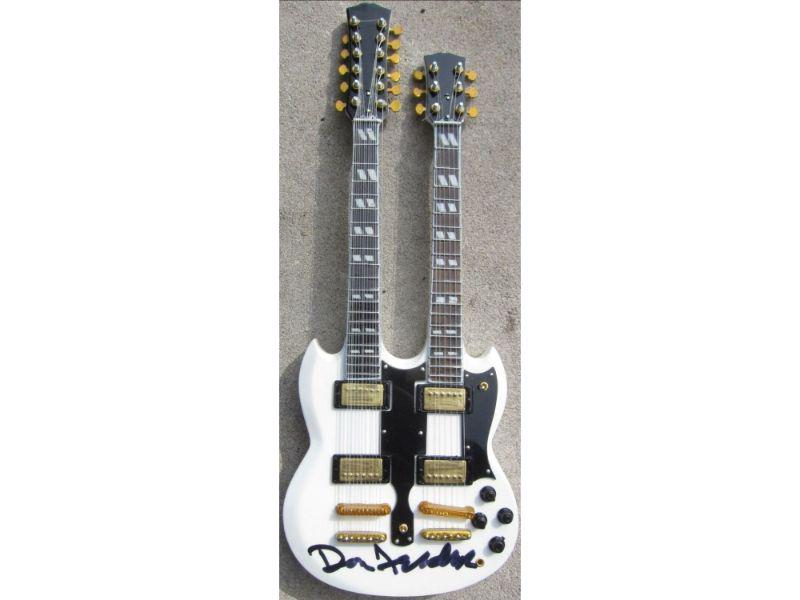 Don Felder Eagles signed Axe Heaven Mini Guitar PSA/DNA auto (1 of 1)