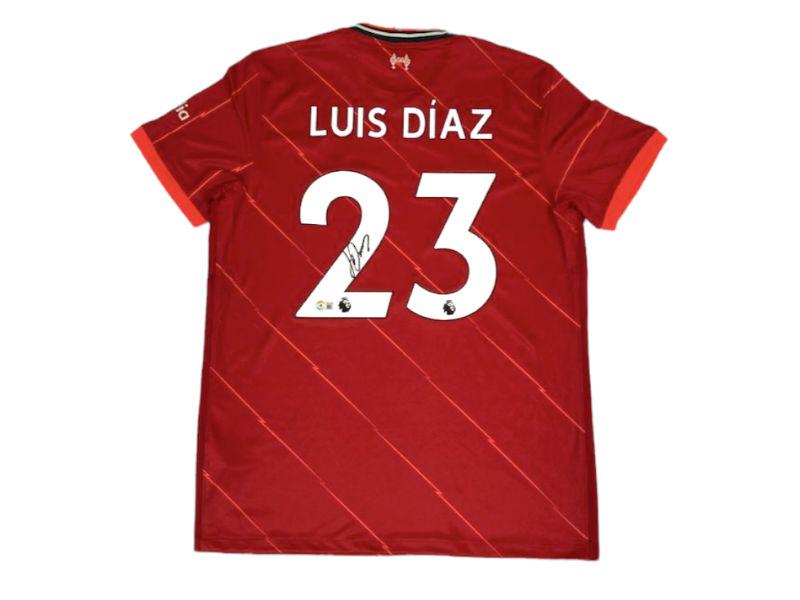 Luis Diaz Signed Liverpool Home 2021-2022 Jersey (Beckett COA) (1 of 2)