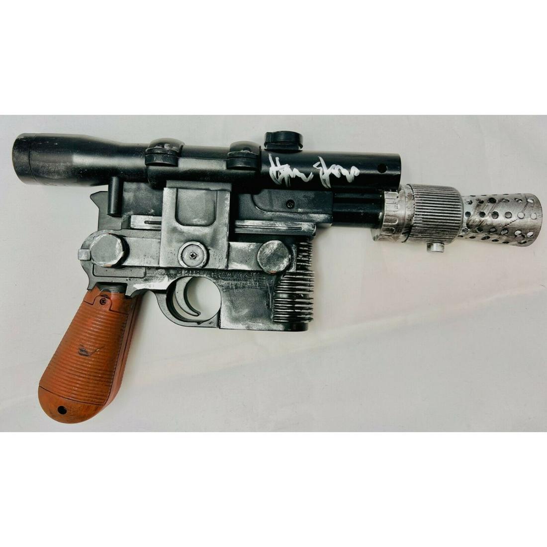 Harrison Ford Star Wars Signed Blaster Han Solo (BAS COA) (1 of 2)
