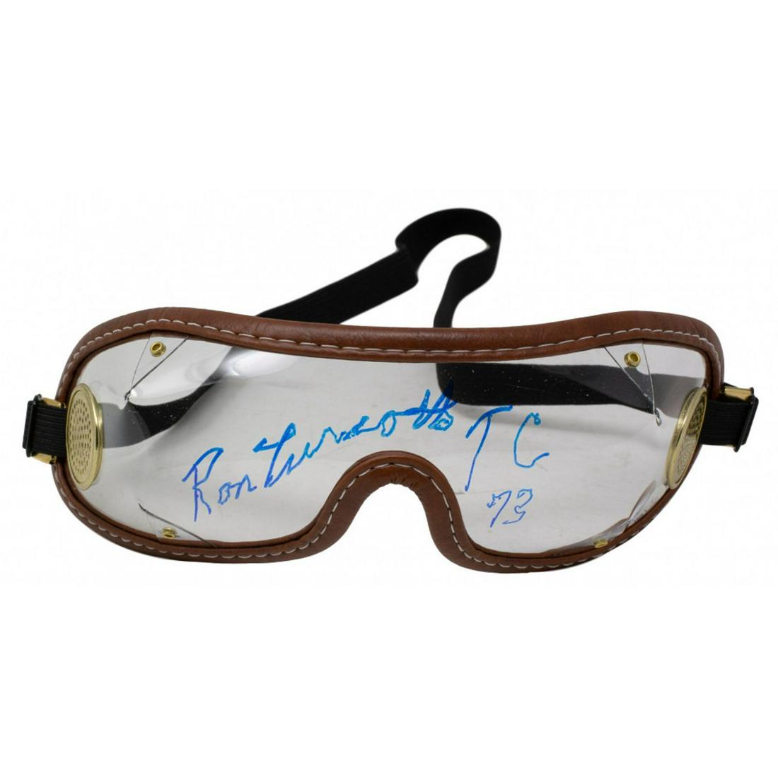 Ron Turcotte Signed Jockey Goggles Inscribed "TC 73" (JSA COA) (1 of 1)