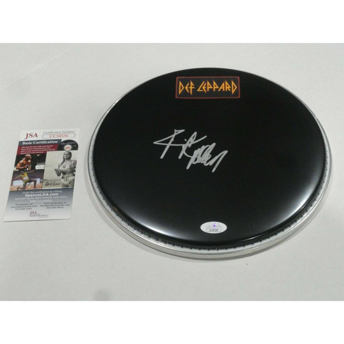RICK ALLEN SIGNED DRUMHEAD DEF LEPPARD (JSA COA) (1 of 1)