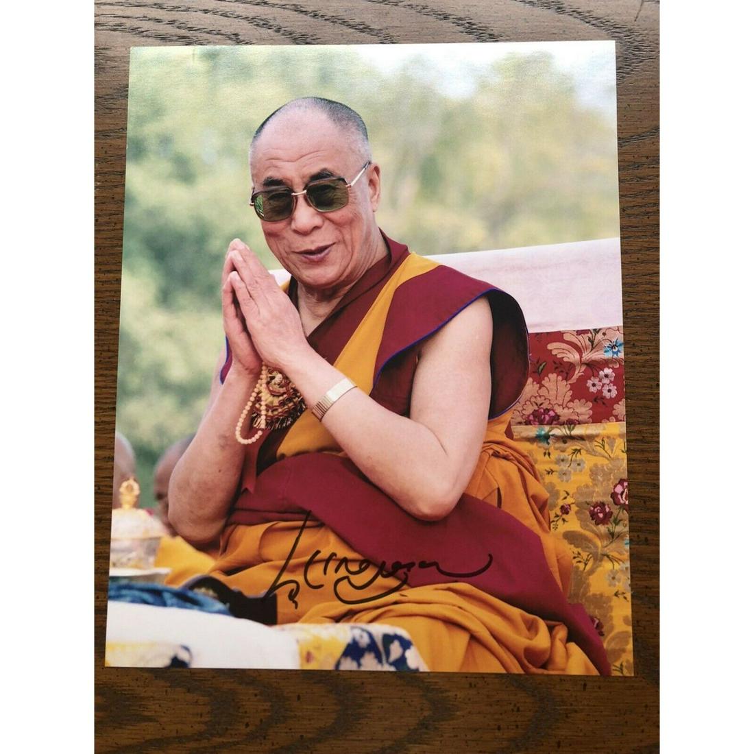 Dalai Lama Signed Photo 8x10 (JSA LOA) (1 of 2)
