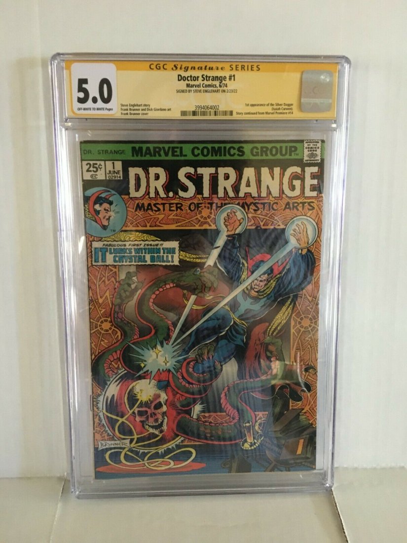Doctor Strange #1 CGC 5.0 Signed By Steve Englehart (1 of 1)