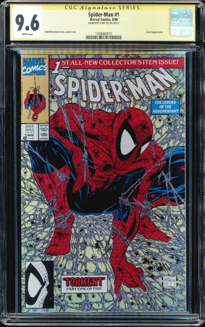 SPIDER-MAN #1 CGC 9.6 SS STAN LEE SIGNED DIRECT EDITION (1 of 1)