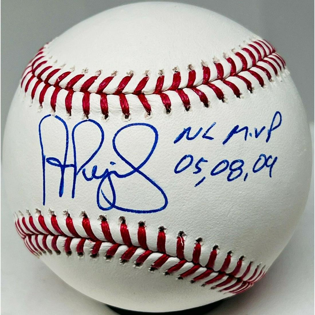 Albert Pujols "NL MVP 05, 08, 09" Signed MLB Baseball (BAS COA) (1 of 2)