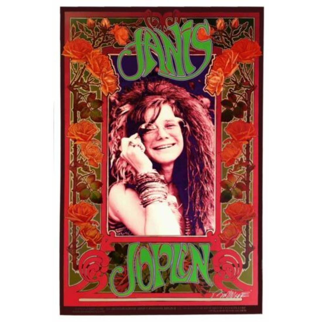 Janis Joplin Poster Original Litho Family Commission Hand-Signed Bob Masse COA (1 of 1)