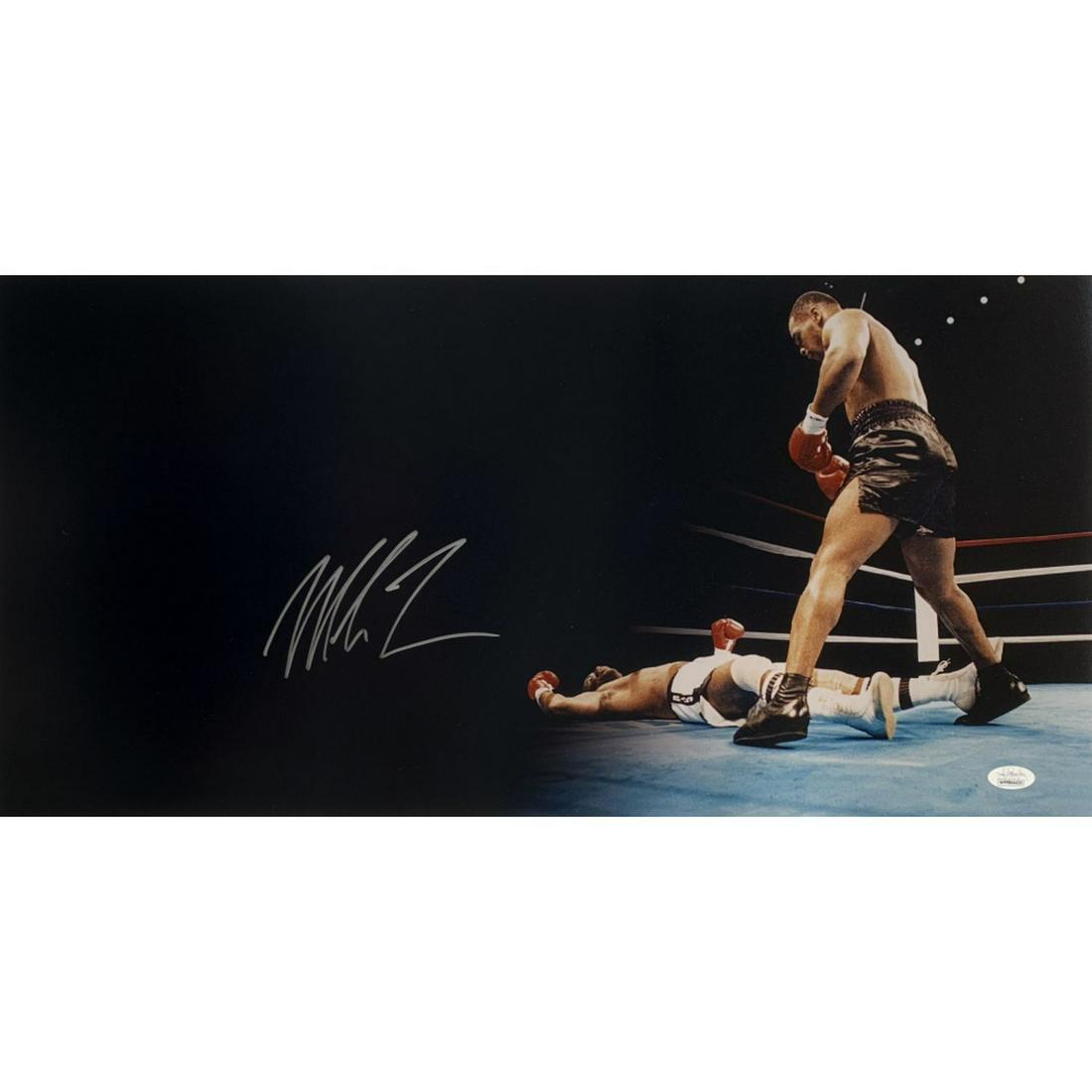Mike Tyson Signed 12x24 Panoramic Photo (JSA COA) (1 of 1)