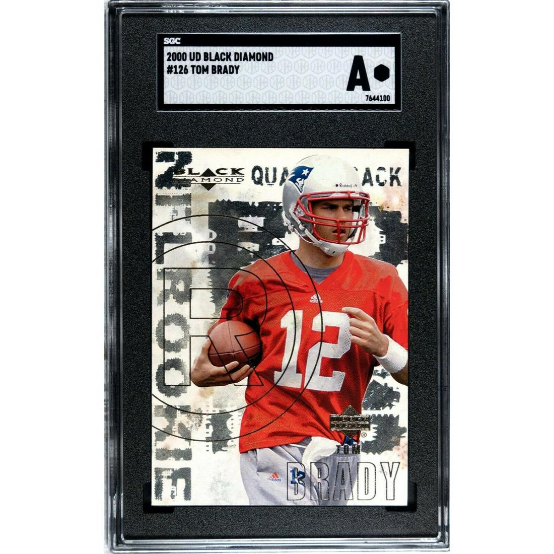 2000 Upper Deck Black Diamond Tom Brady SGC AUTHENTIC ROOKIE CARD (1 of 2)