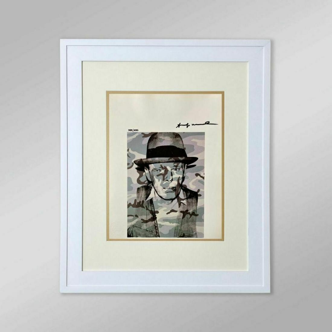 Andy Warhol Joseph Beuys in Memoriam Original Hand Signed Print (COA) (1 of 3)