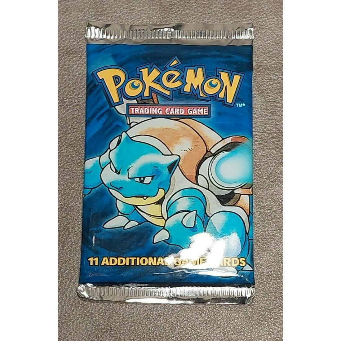 Vtg 1999 Pokemon Base Set Blastoise Booster Pack unopened Sealed New English (1 of 1)