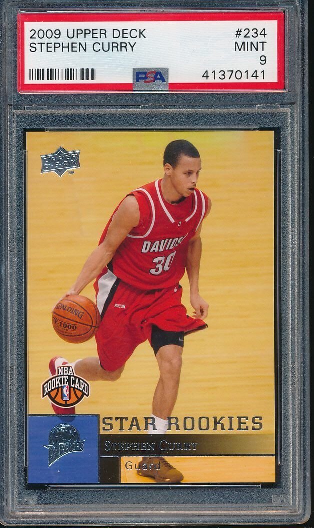 2009 Upper Deck #234 Stephen Curry RC Rookie PSA 9 (1 of 2)