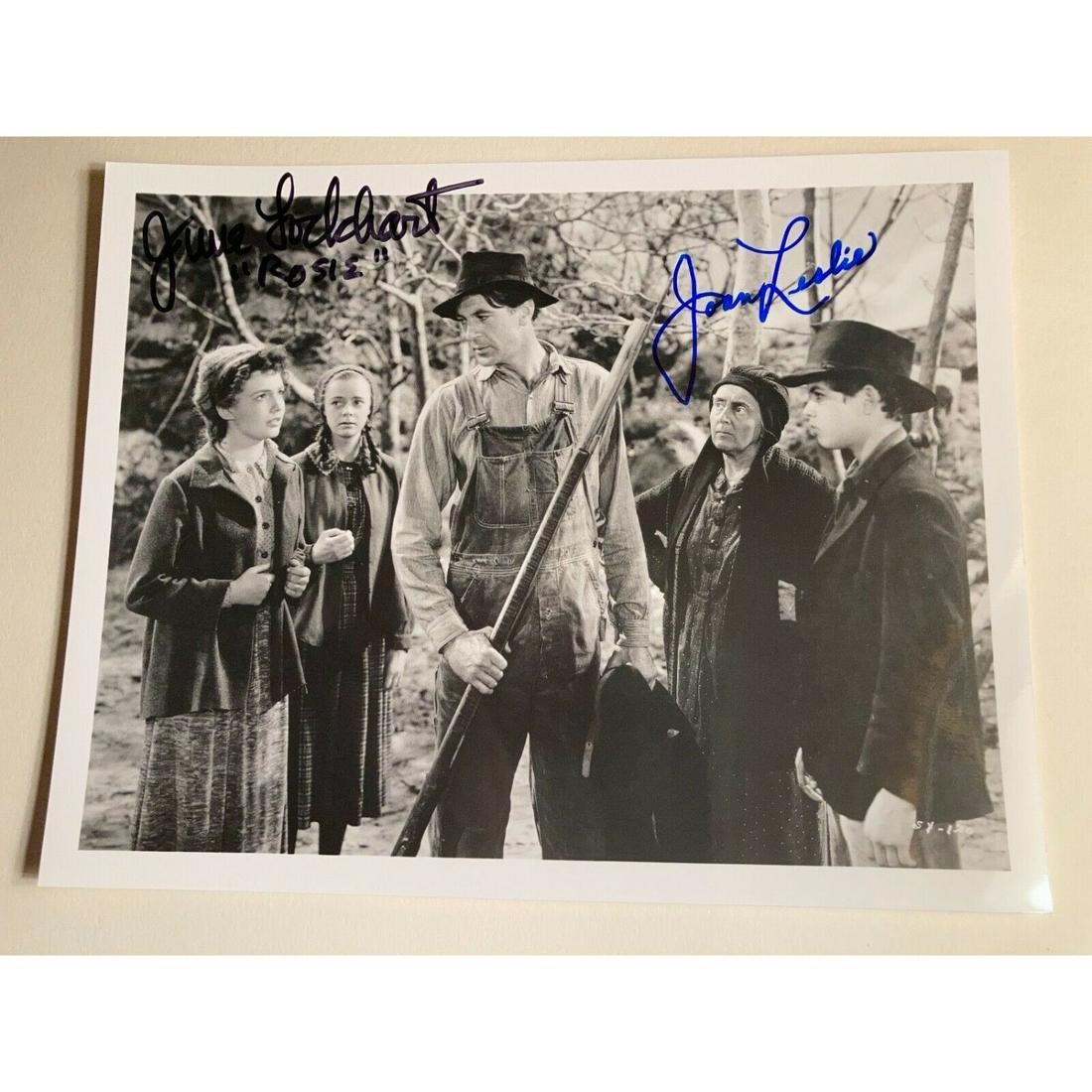 "SARGEANT YORK" signed 8x10 photo, LESLIE,LOCKHART, GARY COOPER W/JSA LETTER: "SARGEANT YORK" signed 8x10 photo, LESLIE,LOCKHART, GARY COOPER W/JSA LETTER