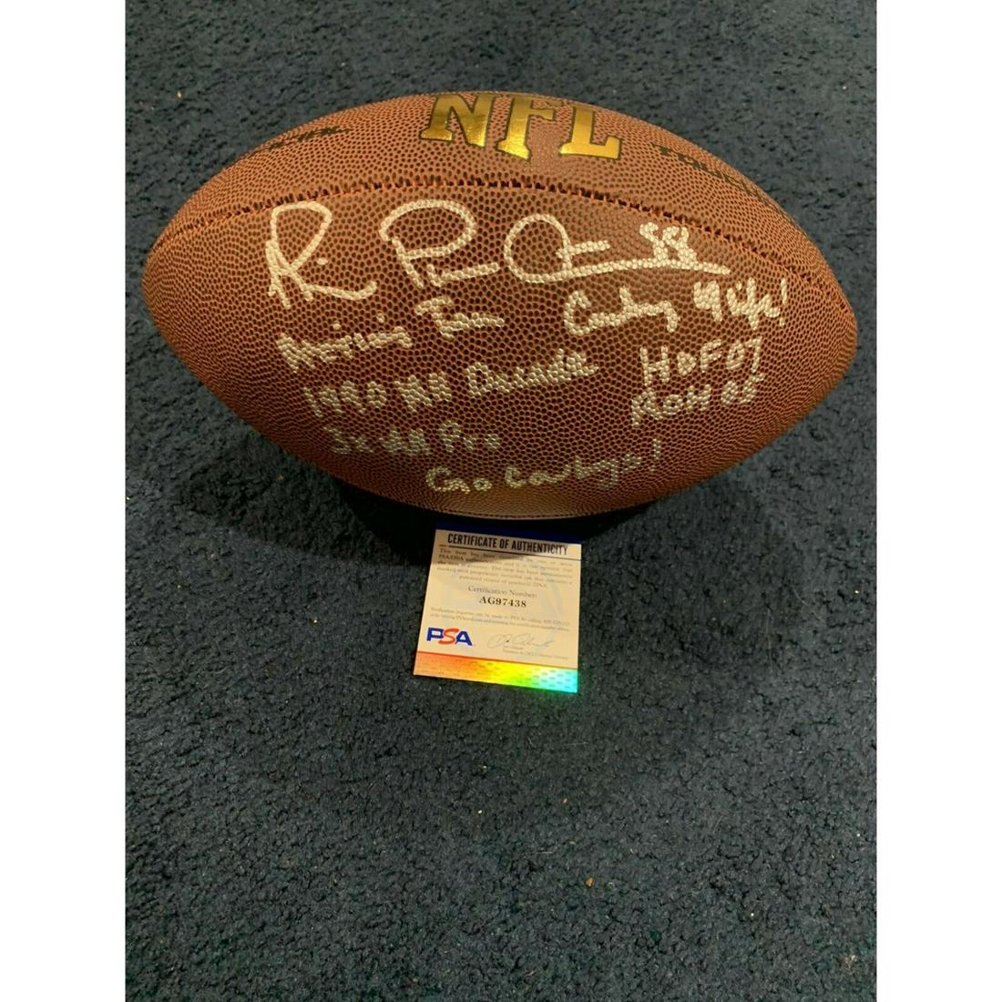Rare Michael Irvin Signed Wilson Stat Football, JSA, 7 Inscriptions Cowboys: Rare Michael Irvin Signed Wilson Stat Football, JSA, 7 Inscriptions Cowboys