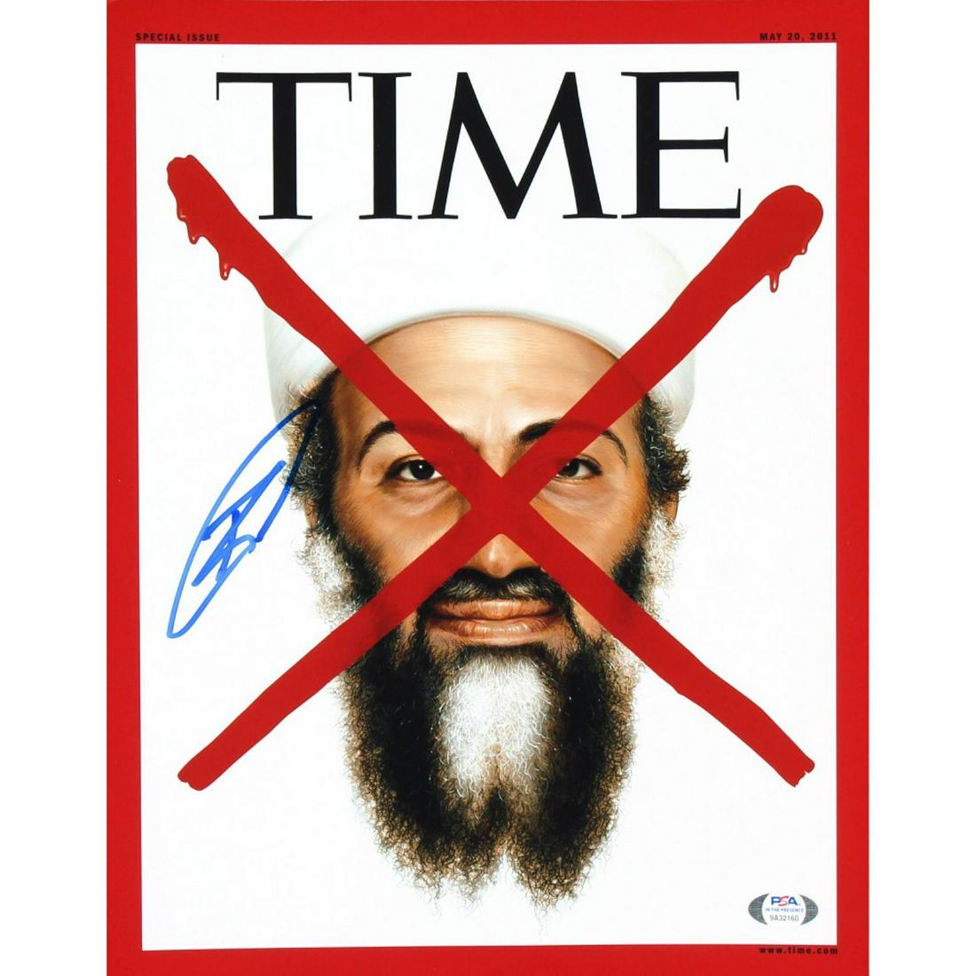 Robert J. O'Neill Signed Time 11x14 Photo (PSA COA) - THE MAD WHO KILLED BIN LADEN: Robert J. O'Neill Signed Time 11x14 Photo (PSA COA)