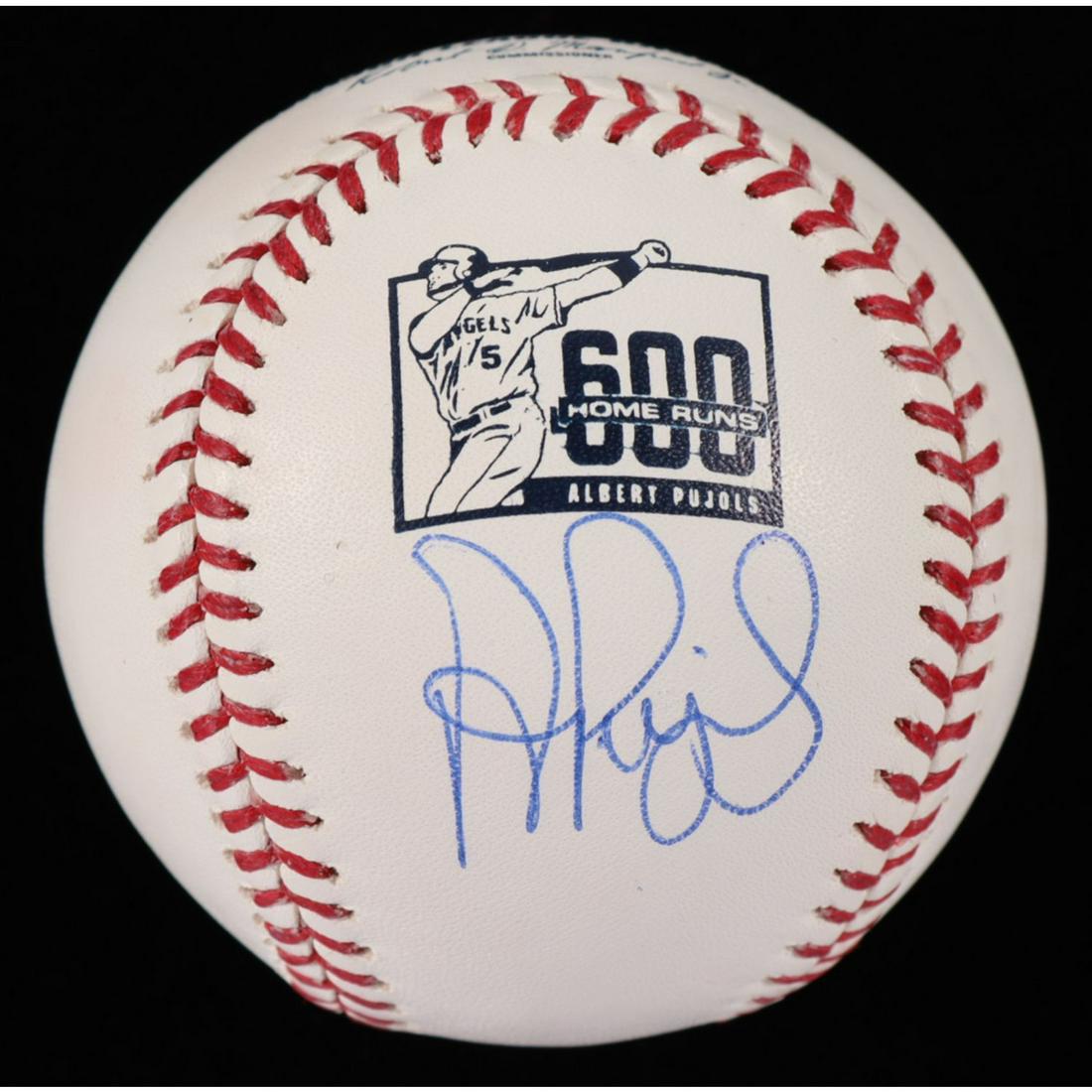 Albert Pujols Signed 600 Home Runs OML Baseball (JSA COA): Albert Pujols Signed 600 Home Runs OML Baseball (JSA COA)