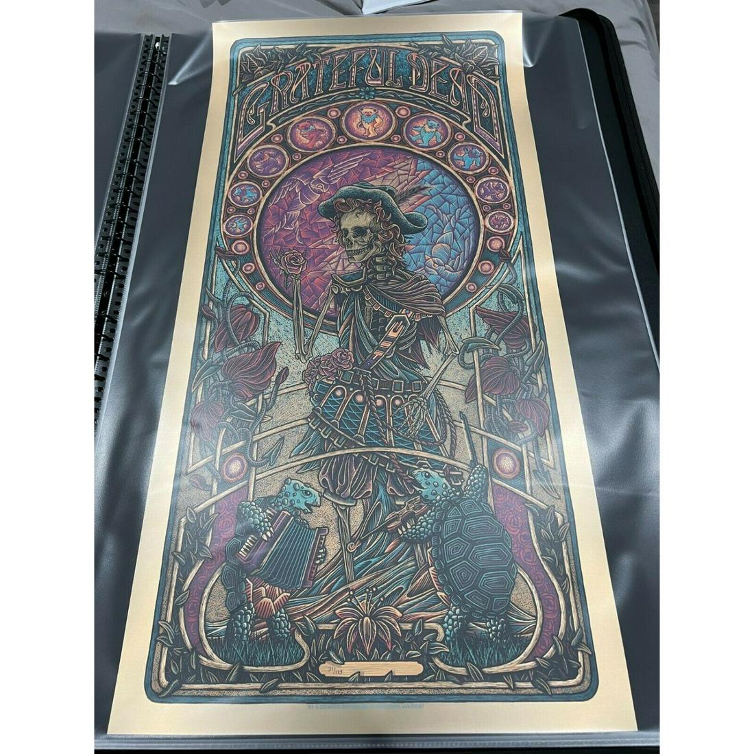 Luke Martin Grateful Dead 2 Variant Numbered Poster Jack Straw /125: Luke Martin Grateful Dead 2 Variant Numbered Poster Jack Straw /125