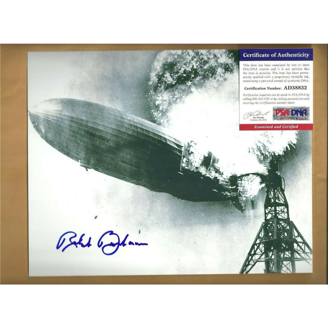 Robert Buchanan Hindenburg Ground Crew Member Signed 8x10 Picture (PSA COA): Robert Buchanan Hindenburg Ground Crew Member Signed 8x10 Picture (PSA COA)