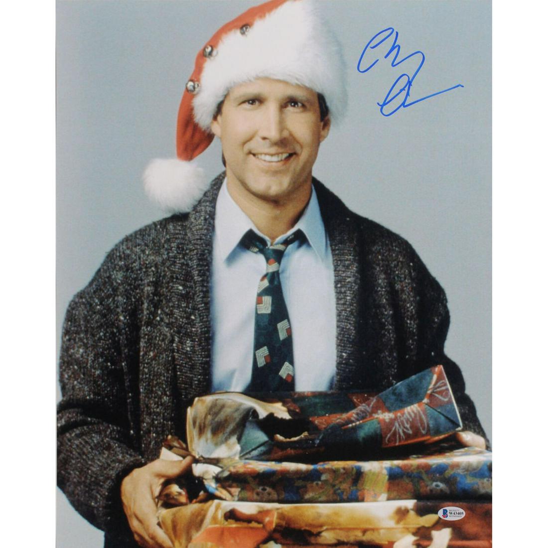 Chevy Chase Christmas Vacation Authentic Signed 16x20 Presents Photo BAS Witness: Chevy Chase Christmas Vacation Authentic Signed 16x20 Presents Photo BAS Witness