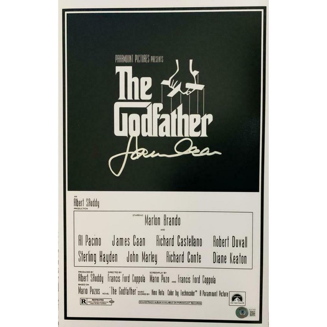 James Caan Signed 11x17 The Godfather Movie Poster Photo Beckett Witnessed: James Caan Signed 11x17 The Godfather Movie Poster Photo Beckett Witnessed