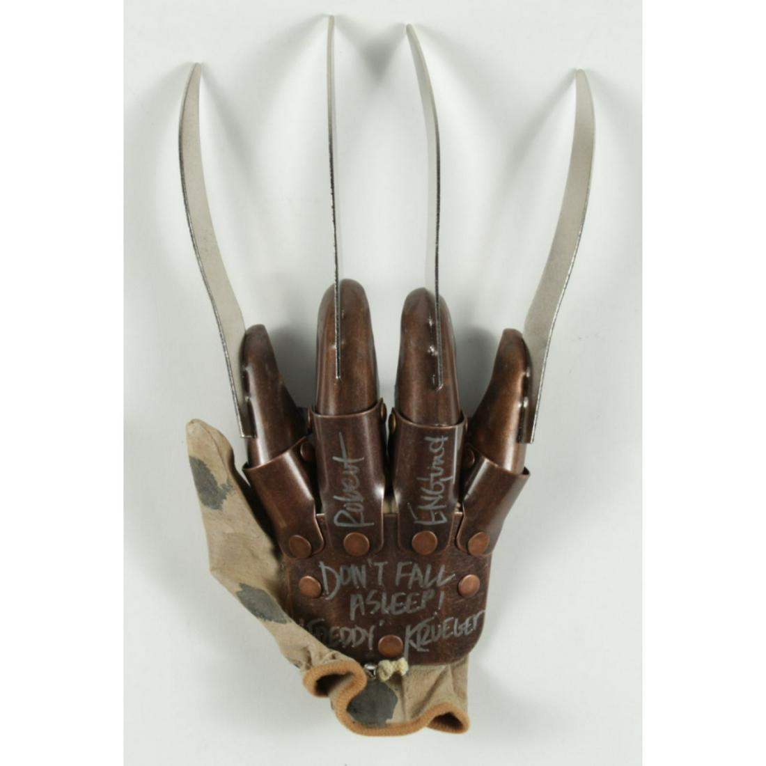 Robert Englund Signed "A Nightmare on Elm Street" Freddy Krueger Supreme Edition Metal Replica Glove (1 of 1)