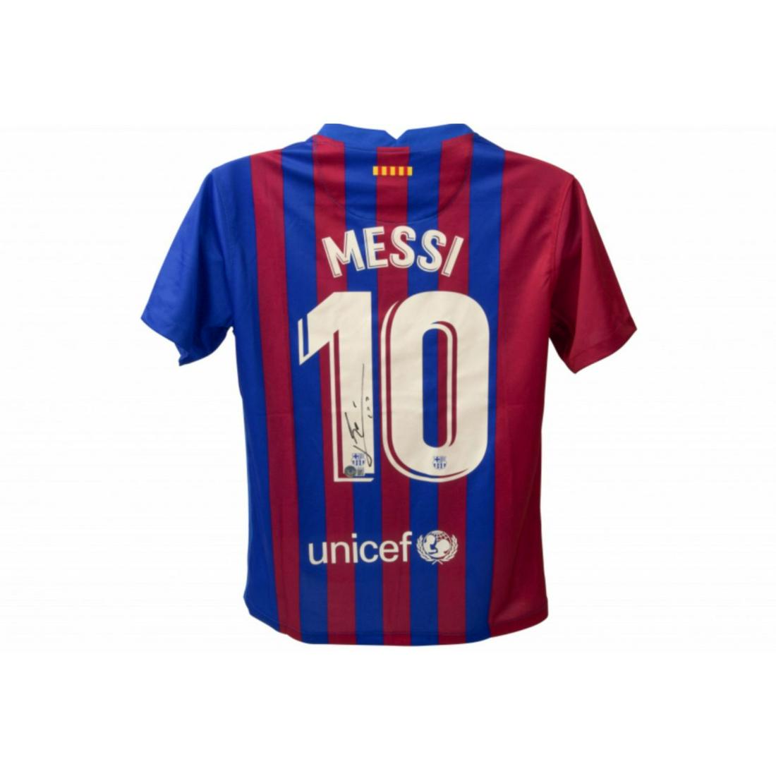 Lionel Messi Signed Barcelona Jersey Inscribed "Leo" (Beckett COA): Lionel Messi Signed Barcelona Jersey Inscribed "Leo" (Beckett COA)