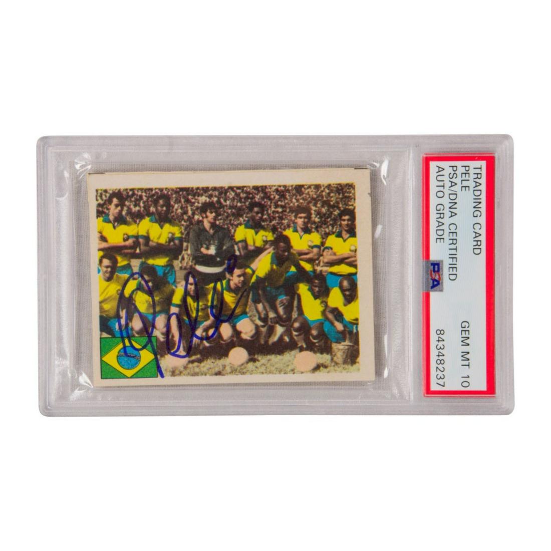 その他 PELE auto topps psa 9 Pele Signed Topps Match Attax Psa 9 Auto
