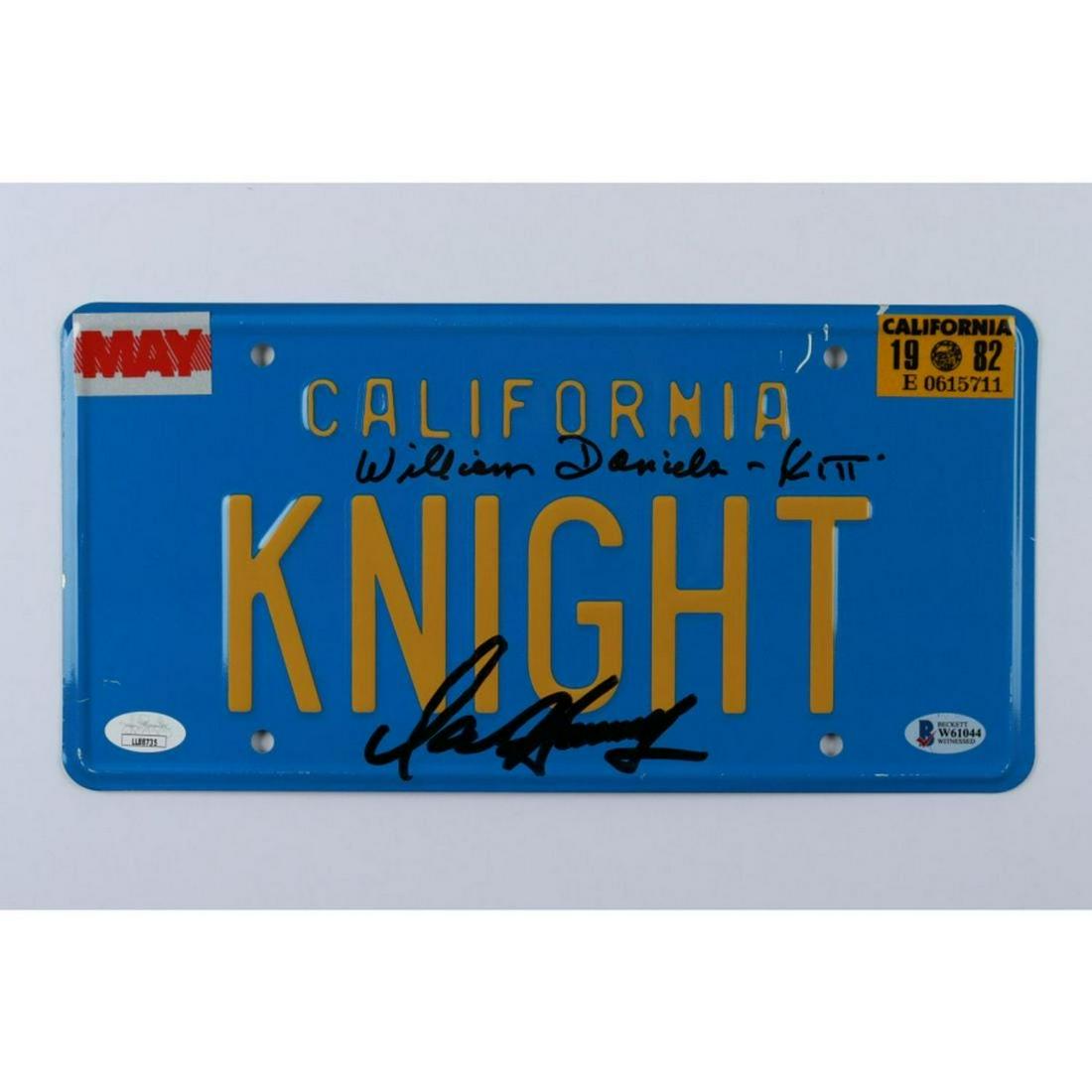 David Hasselhoff & William Daniels Signed "Knight (1 of 1)
