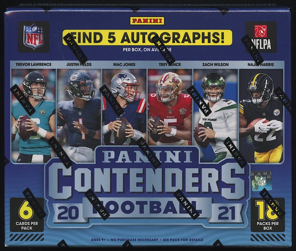2021 Panini Contenders Football Hobby Box (1 of 1)