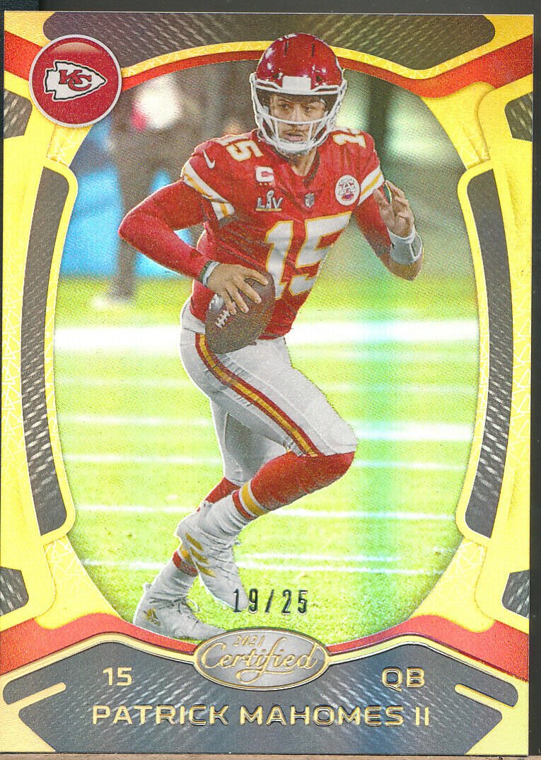2021 Certified Mirror Gold #43 Patrick Mahomes II /25 (1 of 2)