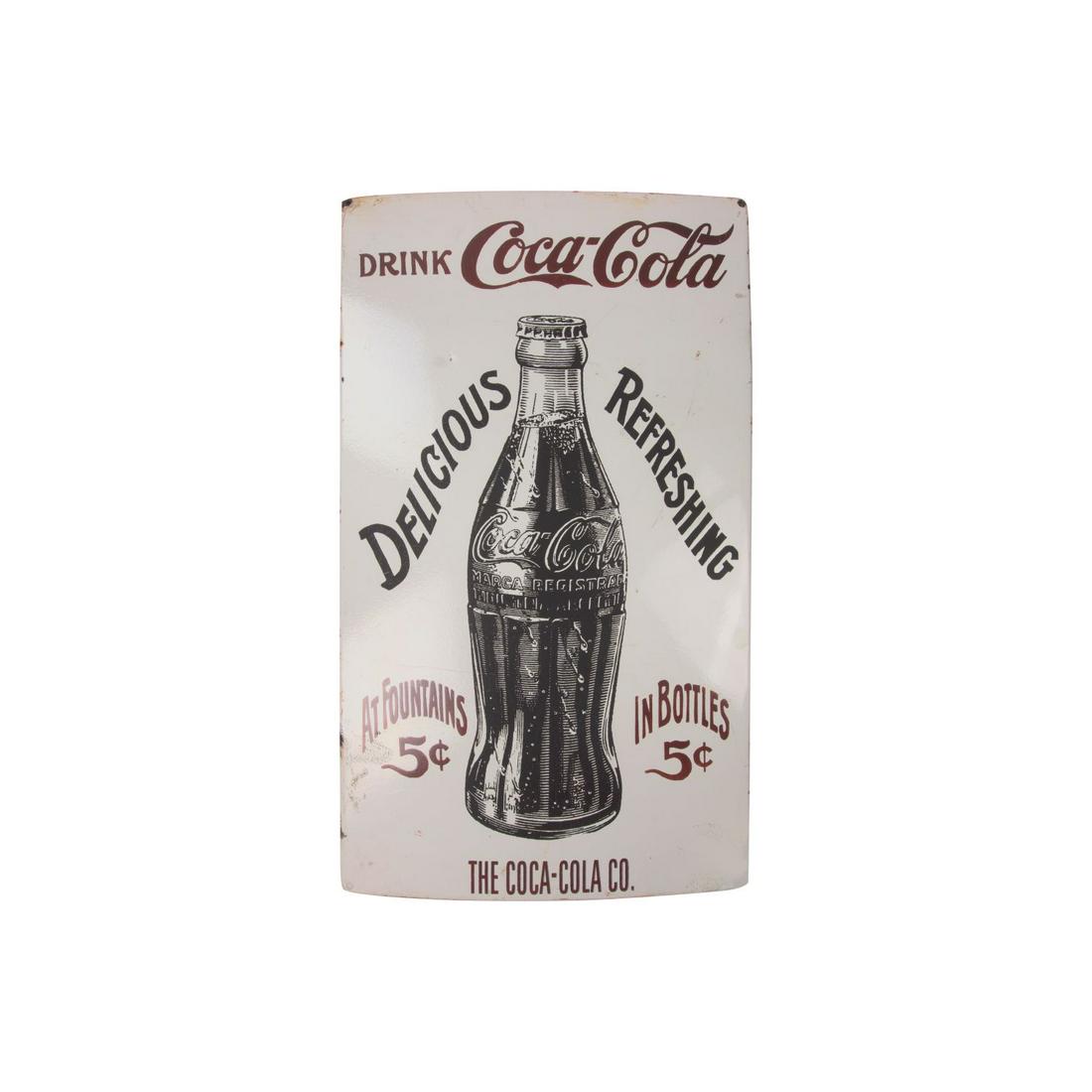 Vintage Coca-Cola Metal Signed RARE ORIGINAL: Vintage Coca-Cola Metal Signed RARE ORIGINAL