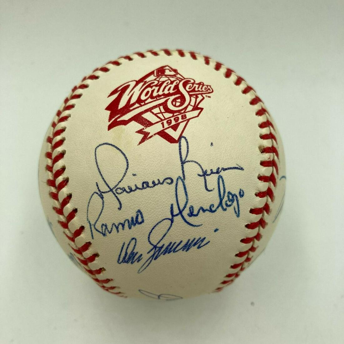 1998 New York Yankees World Series Champs Team Signed W.S. Baseball (JSA LOA) (1 of 4)